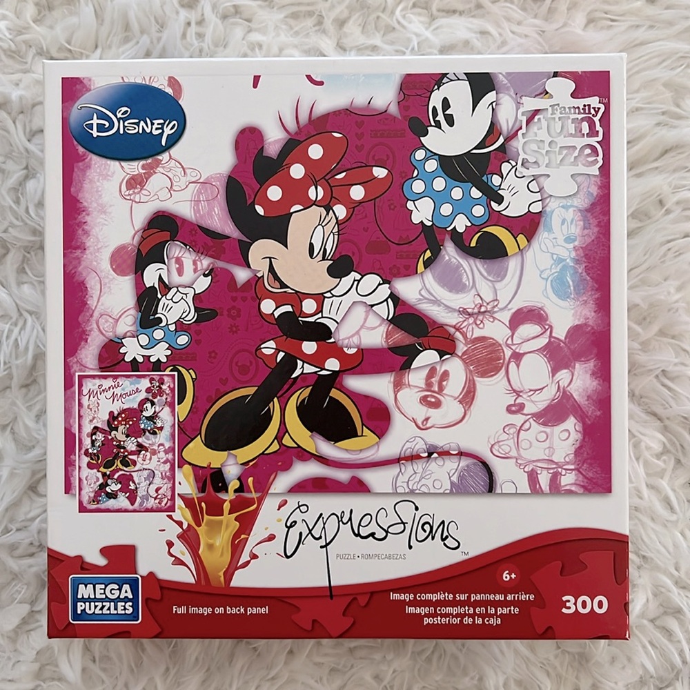 Disney Minnie Mouse Expressions Jigsaw Puzzle Family Games